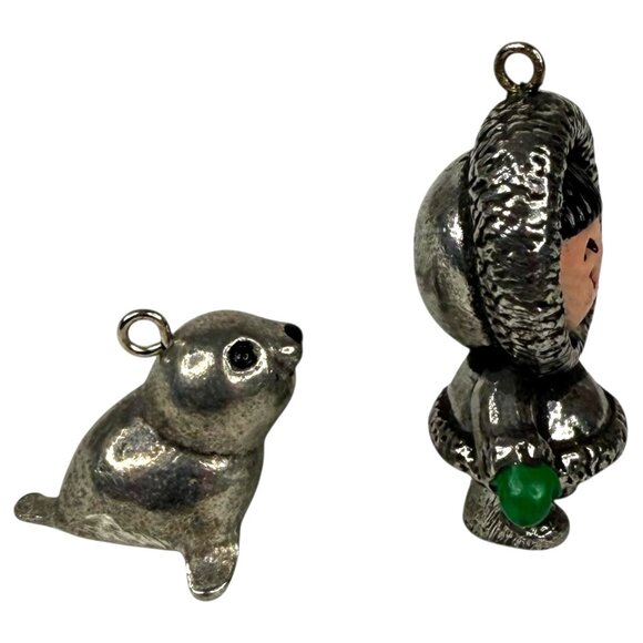 Hallmark Keepsake Christmas Ornament Frosty Friends 2000 Igloo Pewter Miniature - Picture 11 of 15